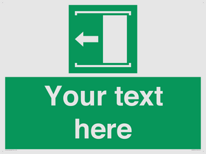 Custom Slide to Open Sign